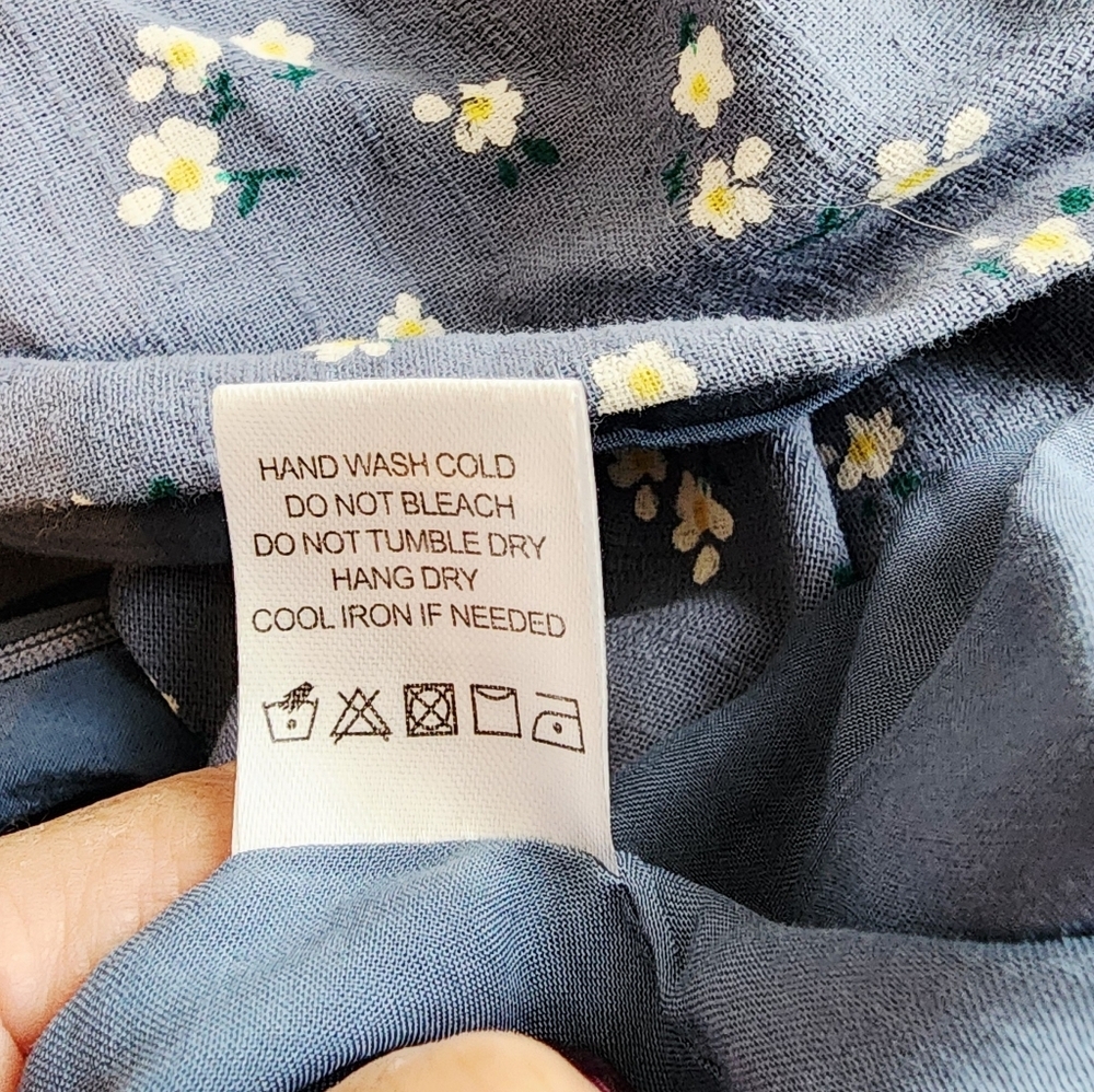 MAJORELLE ANNA BLUE DOSTY FAUX WRAP MINI DRESS FLORAL WOMENS. SIZE SMALL - Picture 8 of 14